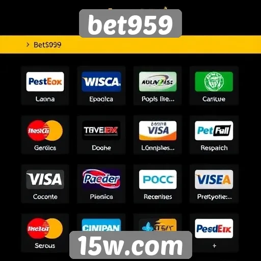 Opções de pagamento no bet959